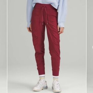 LULULEMON red dance studio mid-rise jogger